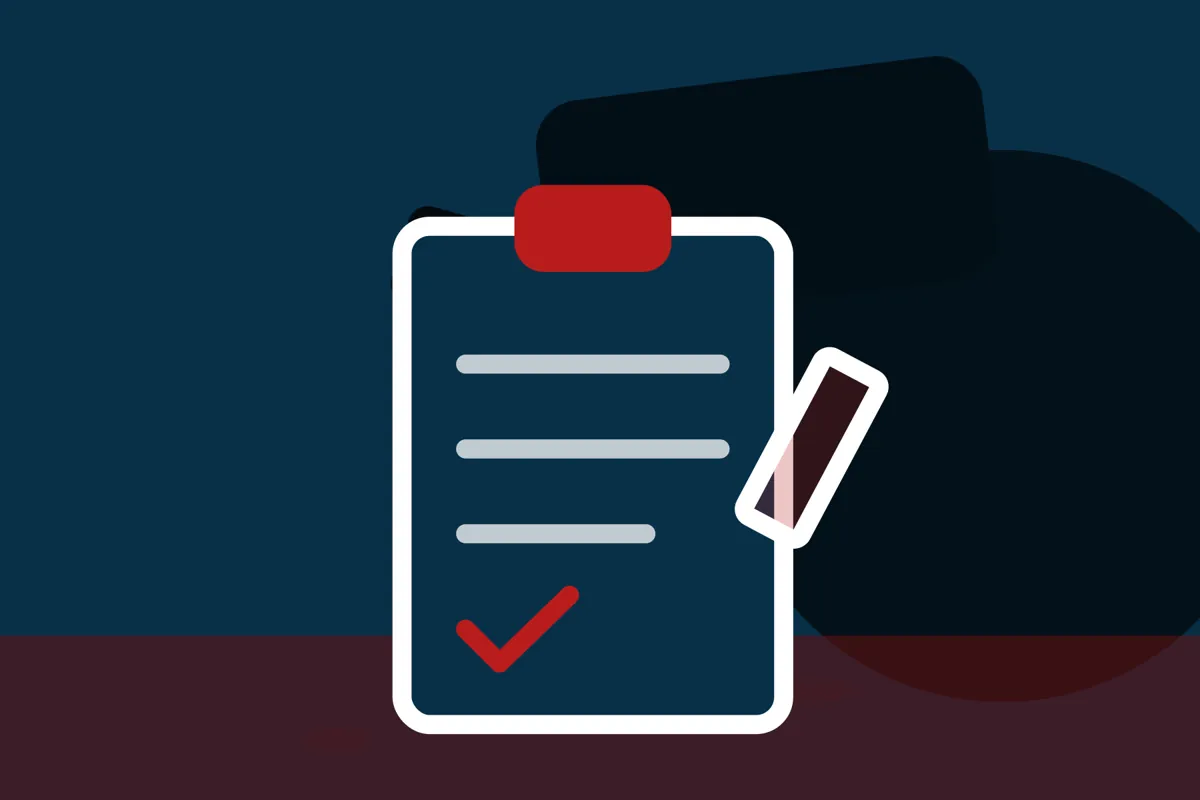 Illustration of an estimate clipboard